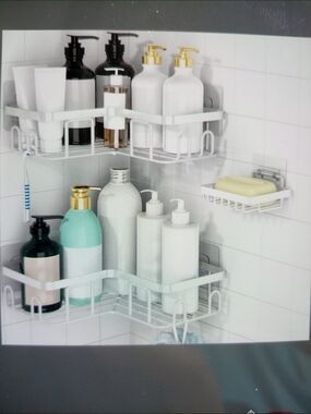 Corner Shower Caddy Organizer - White